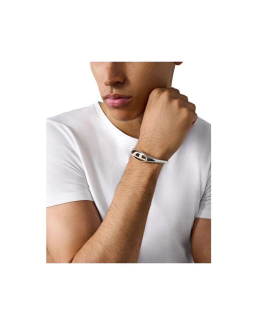 Bracelets DIESEL de hombre de color Metallic