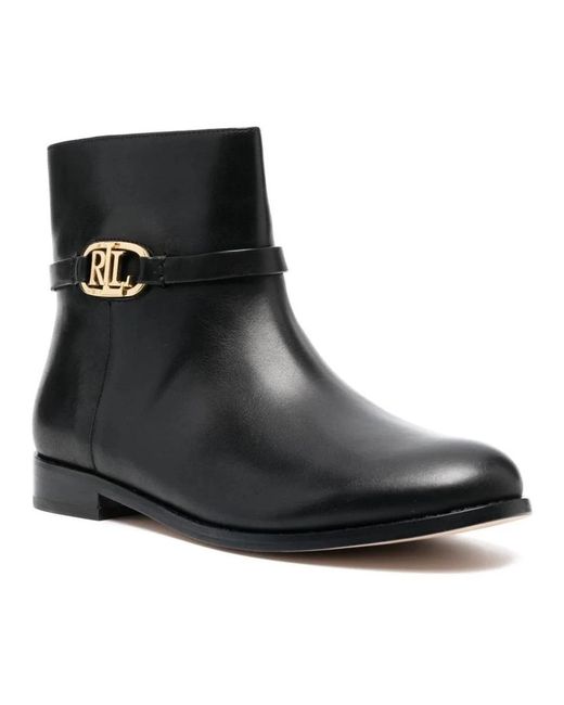 Ralph Lauren Black Ankle Boots