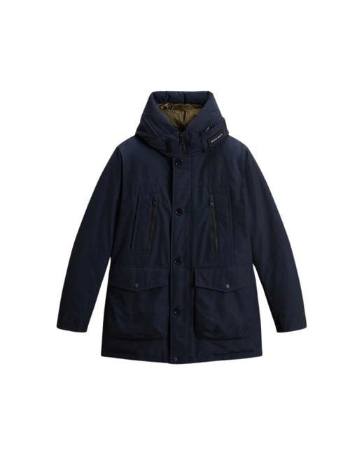 Woolrich Jassen ,Blauw ,Arctic Parka Melton in het Blue voor heren