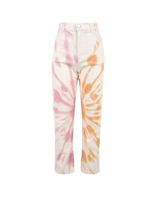 Beatrice B. Pink Straight Trousers