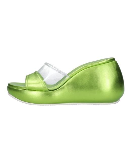 Casadei Green Wedges