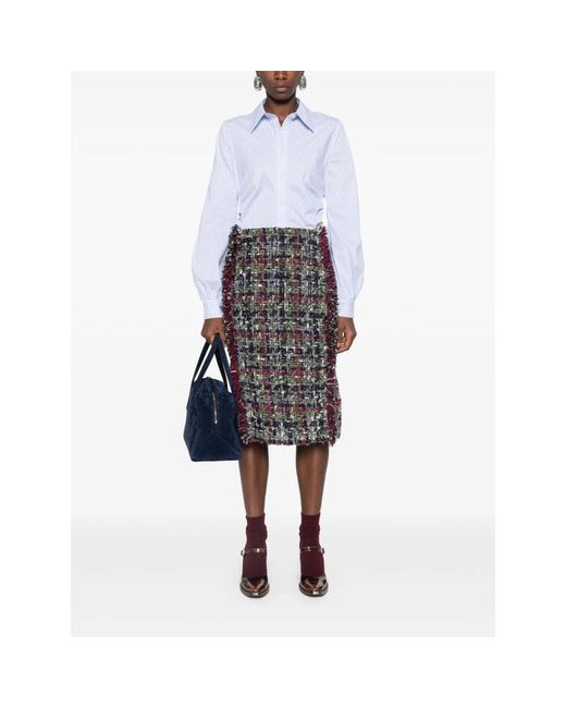 Etro Gray Midi Skirts