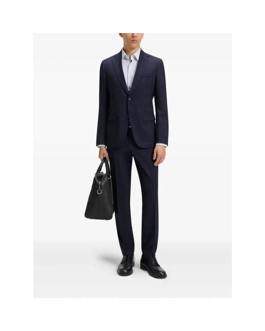 HUGO Single Breasted Suits in het Blue voor heren