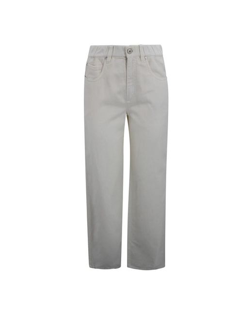 Brunello Cucinelli Gray Straight Jeans