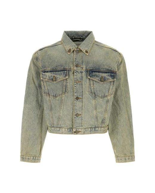 Entire studios Jassen ,Blauw ,Denim Denim Jas Voor Stijlvolle Outfits in het Green