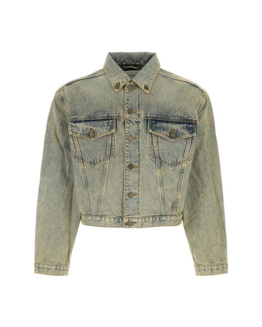Entire studios Jassen ,Blauw ,Denim Denim Jas Voor Stijlvolle Outfits in het Green