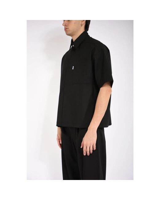 Bonsai Black Short Sleeve Shirts for men