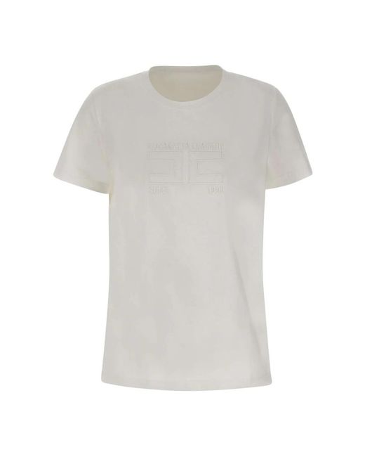 Elisabetta Franchi White T-Shirts