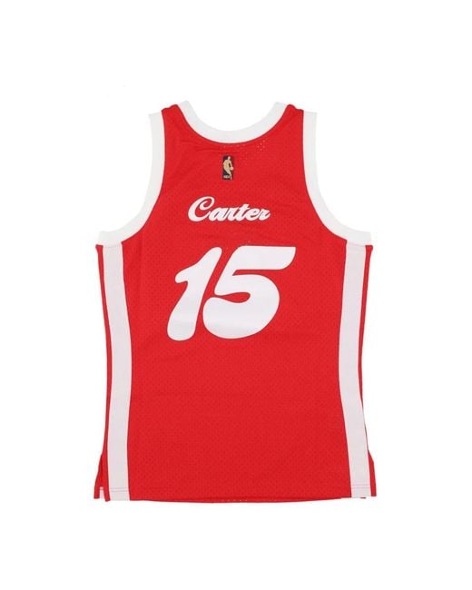 Mitchell & Ness Fitness ,Rood ,Polyester Nba Hwc Jersey Vince Carter in het Red voor heren