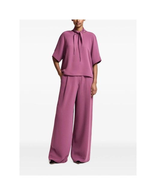 Essentiel Antwerp Purple Wide Trousers