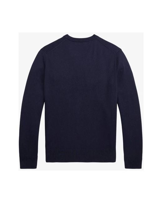 Ralph Lauren Blue Round-Neck Knitwear for men