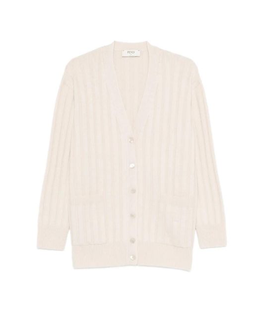 Cardigans Fendi de color White