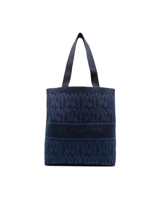 Moncler Blue Tote Bags for men