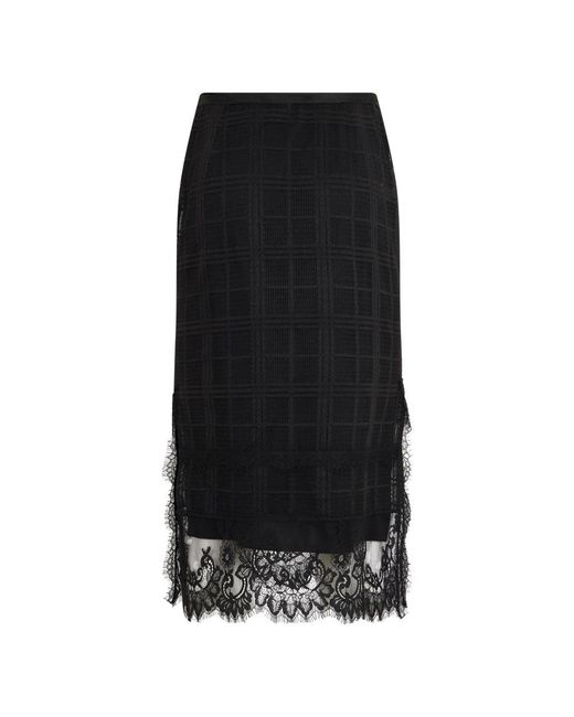 Alberta Ferretti Black Midi Skirts