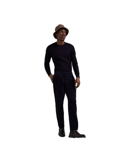Eden Park Straight Trousers in het Blue voor heren
