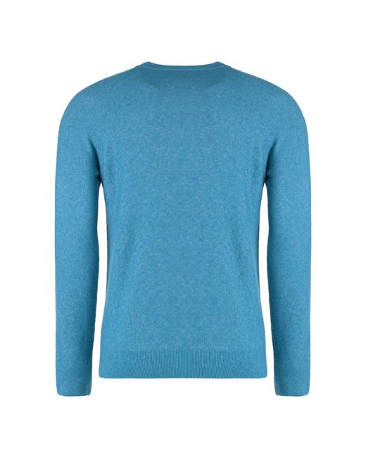 Moorer Blue Cashmere Knitwear for men