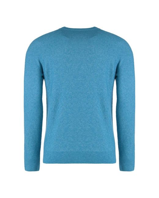 Cashmere Knitwear Moorer de hombre de color Blue