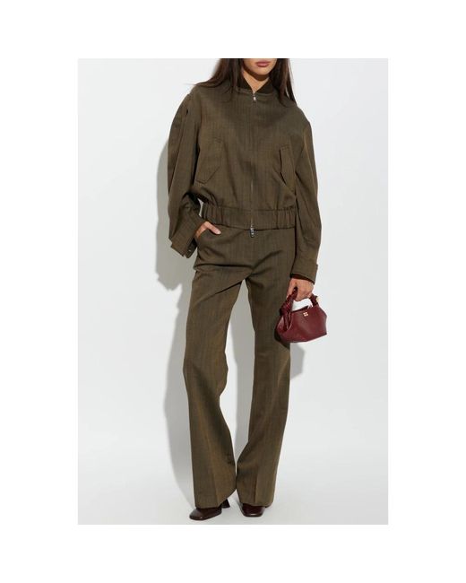 Bomber Jackets Ganni de color Green