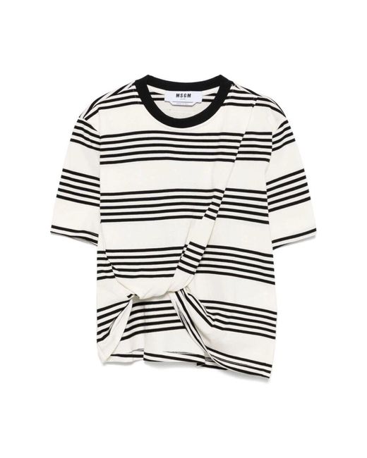 MSGM White T-Shirts