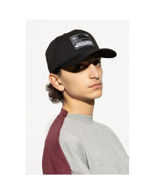Caps di DSquared² in Black da Uomo