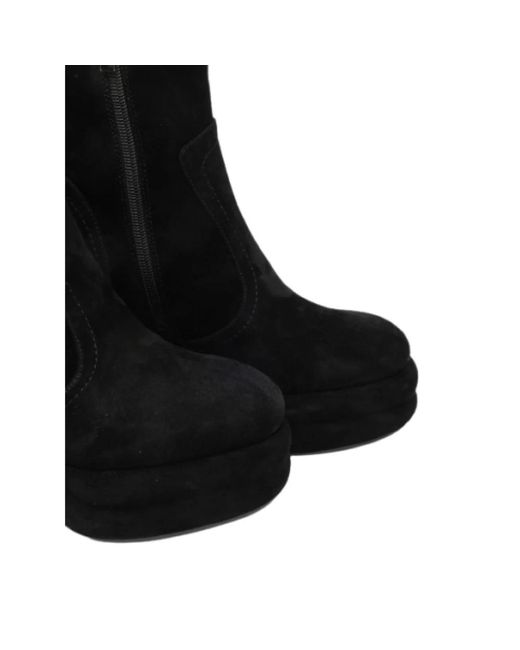 Jeannot Black Heeled Boots