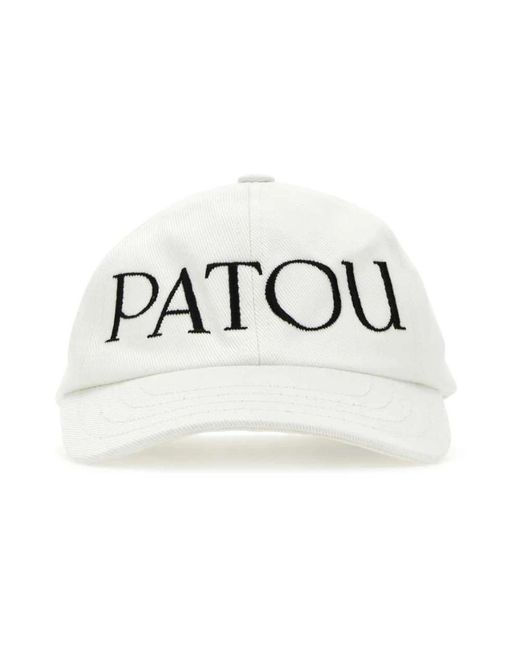 Patou Accessoires ,Wit ,Baseballpet Met Geborduurd Logo in het White