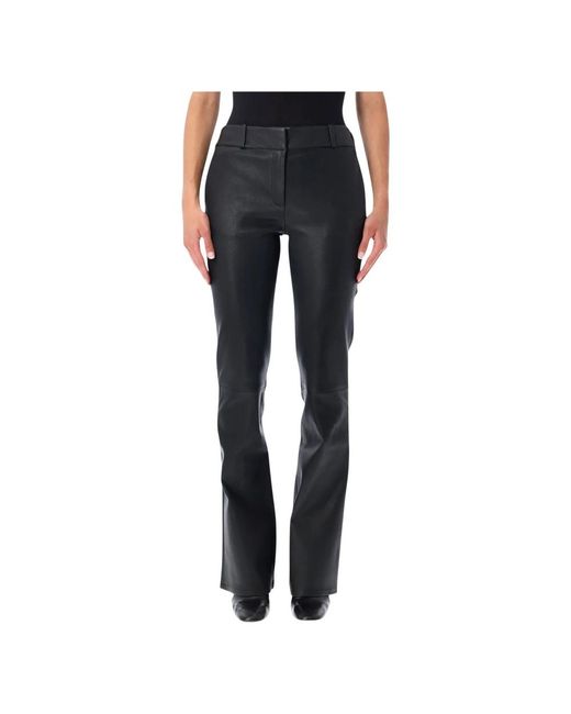 Arma Blue Leather Trousers
