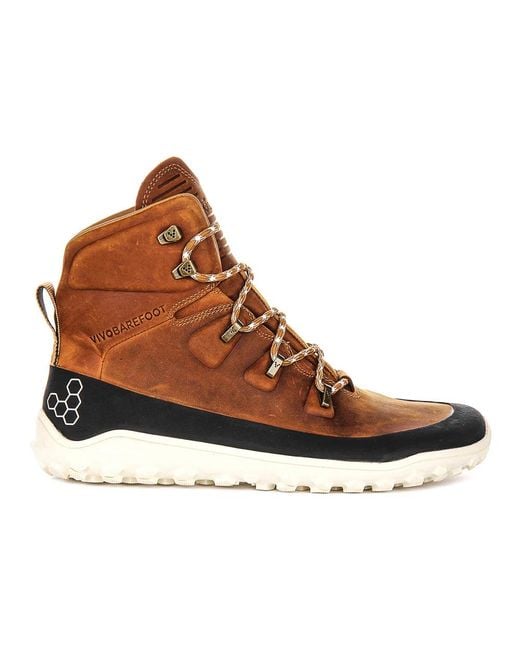Vivobarefoot Brown Lace-Up Boots for men