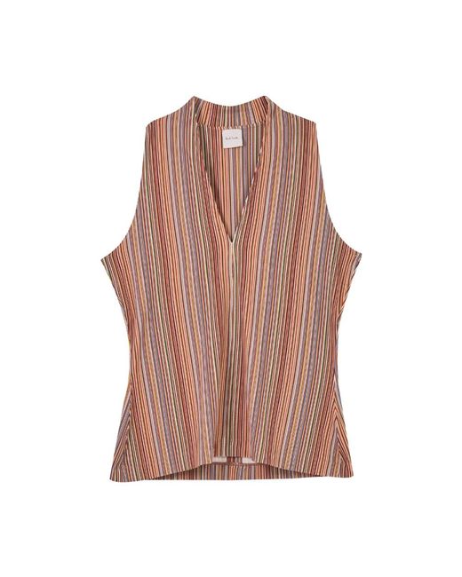Sleeveless Tops di Paul Smith in Brown