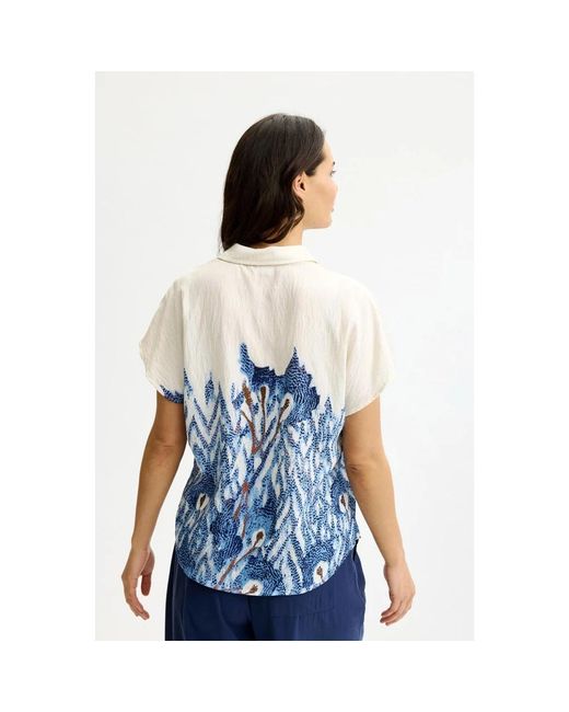 iN FRONT Blouses in het Blue