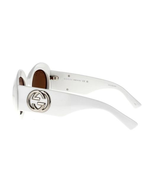 Gucci White Vintage style sonnenbrille gg1647s 003