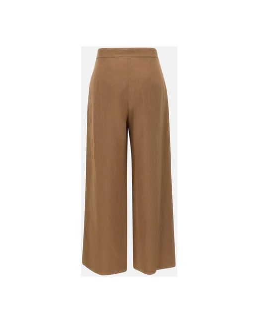 Wide Trousers Max Mara de color Brown