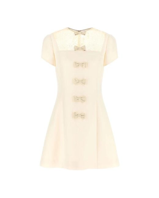 Valentino Garavani Natural Short Dresses