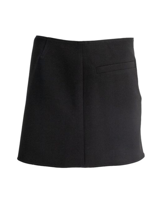 Courreges Black Short Skirts