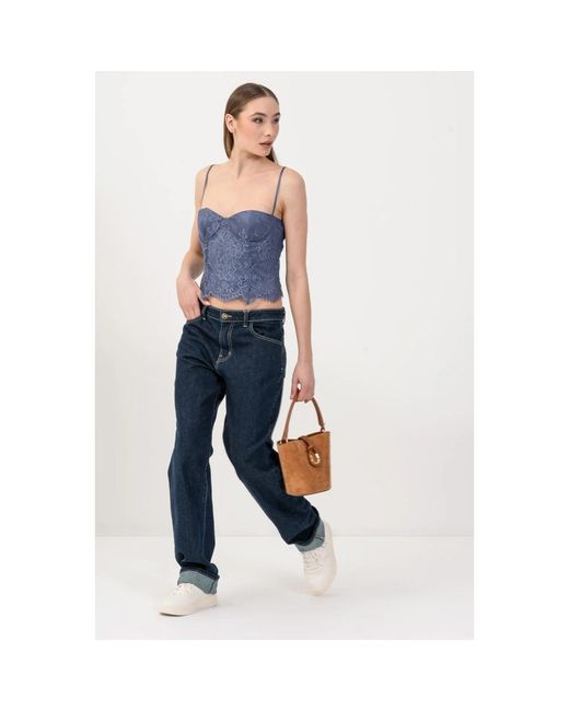 Kocca Blue Sleeveless Tops