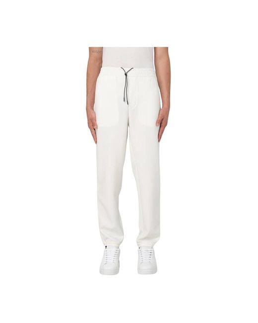 Emporio Armani White Sweatpants for men