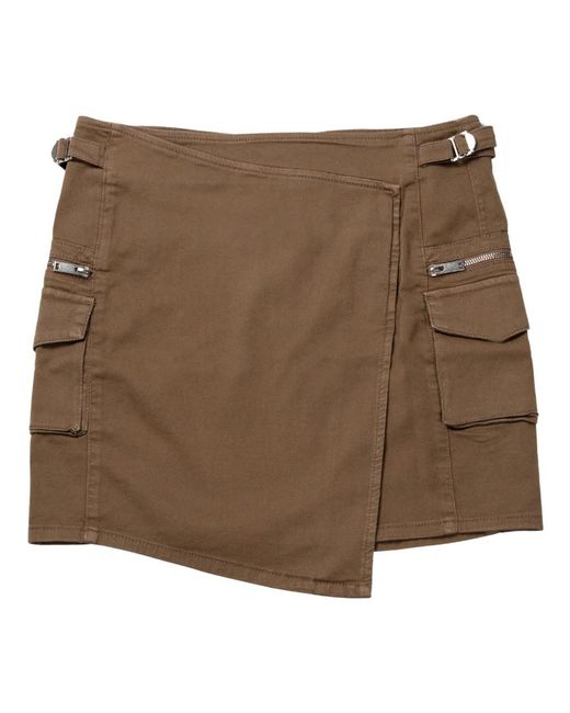 Gestuz Brown Short Skirts