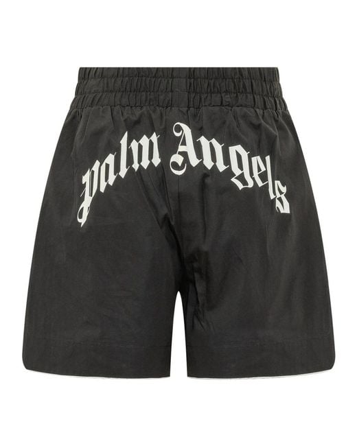 Palm Angels Black Casual Shorts