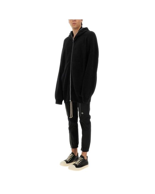 Rick Owens Black Zip-Throughs for men