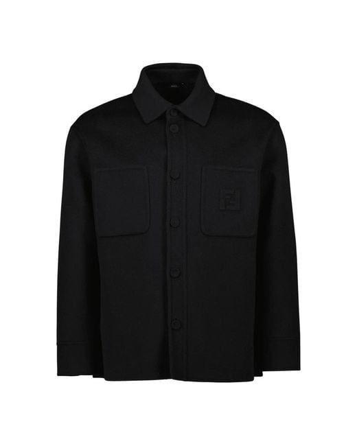 Fendi Black Light Jackets for men