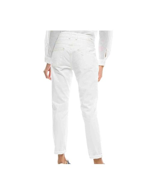 Pepe Jeans White Cropped Jeans