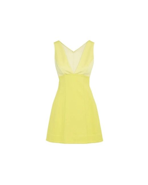 Alice + Olivia Yellow Short Dresses