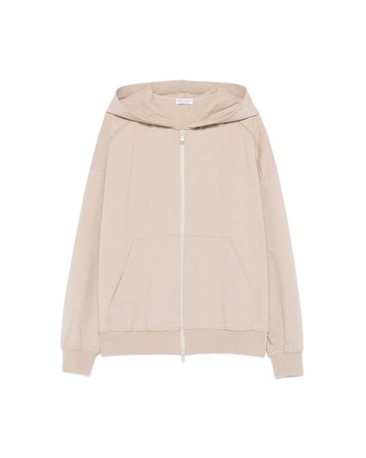 Brunello Cucinelli Natural Zip-Throughs