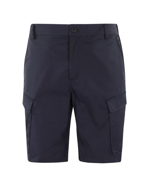 Save The Duck Marineblaue Bermuda-Shorts Regular Fit in Blue für Herren