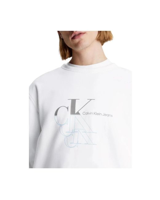 Calvin Klein White Sweatshirts for men