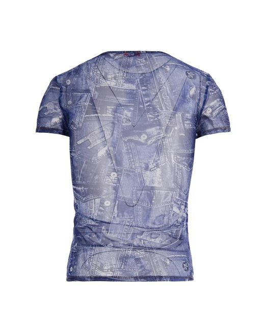 DIESEL Blue T-Shirts