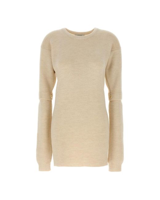 Lemaire Natural Knitted Dresses