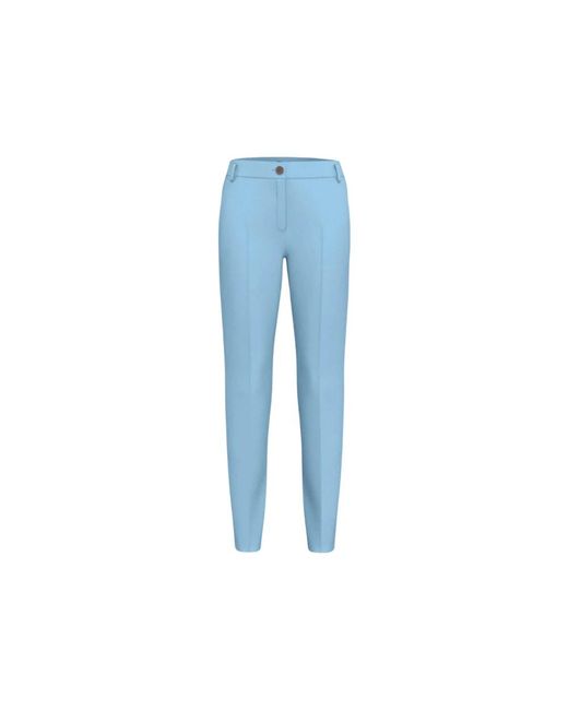 Marella Blue Slim-Fit Trousers