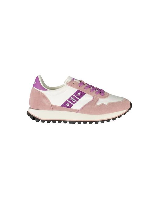 Blauer Schoenen ,Veelkleurig ,Leer Leren Sneaker in het Pink