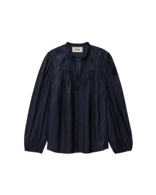 Ba&sh Overhemden ,Blauw ,Structured Volume Blouse in het Blue